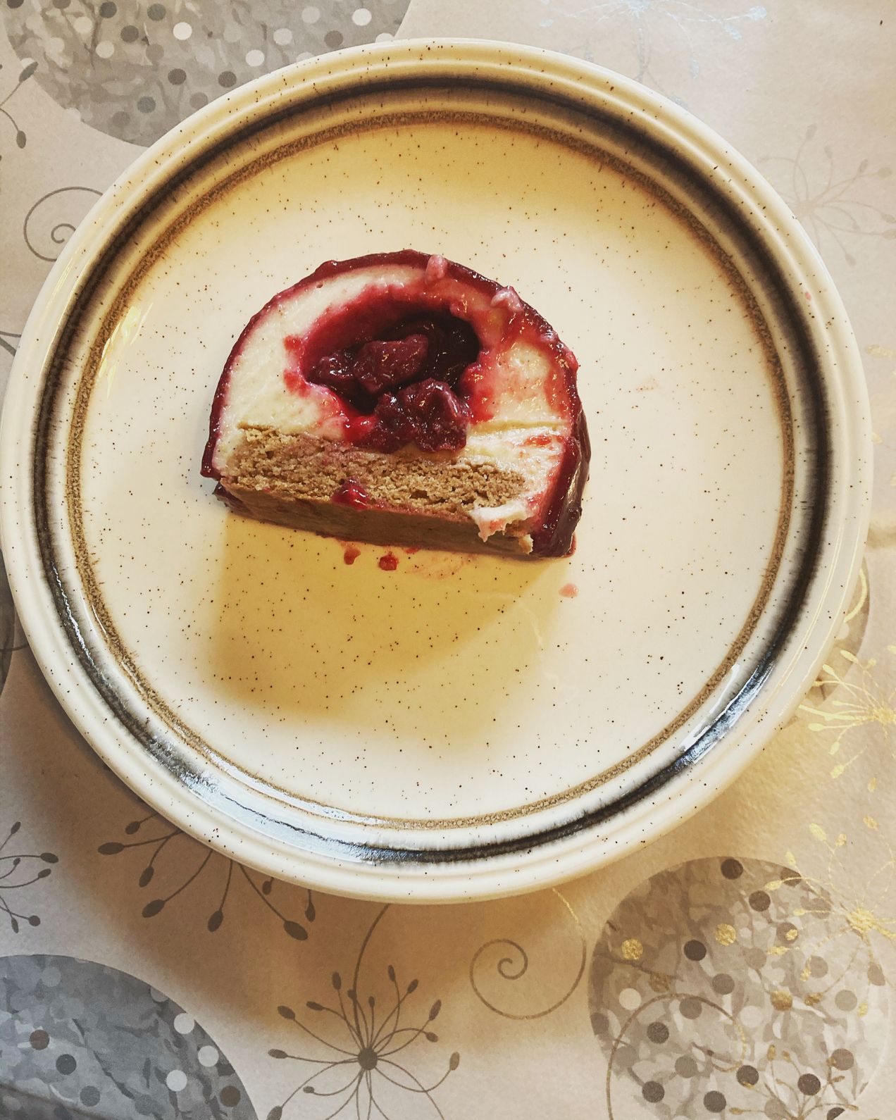 Bûche cerises vanille