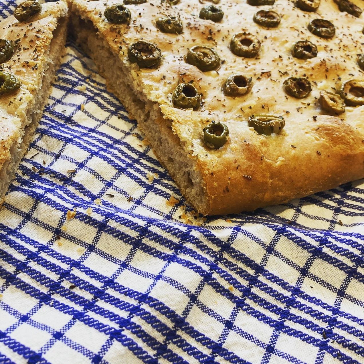 Focaccia aux olives