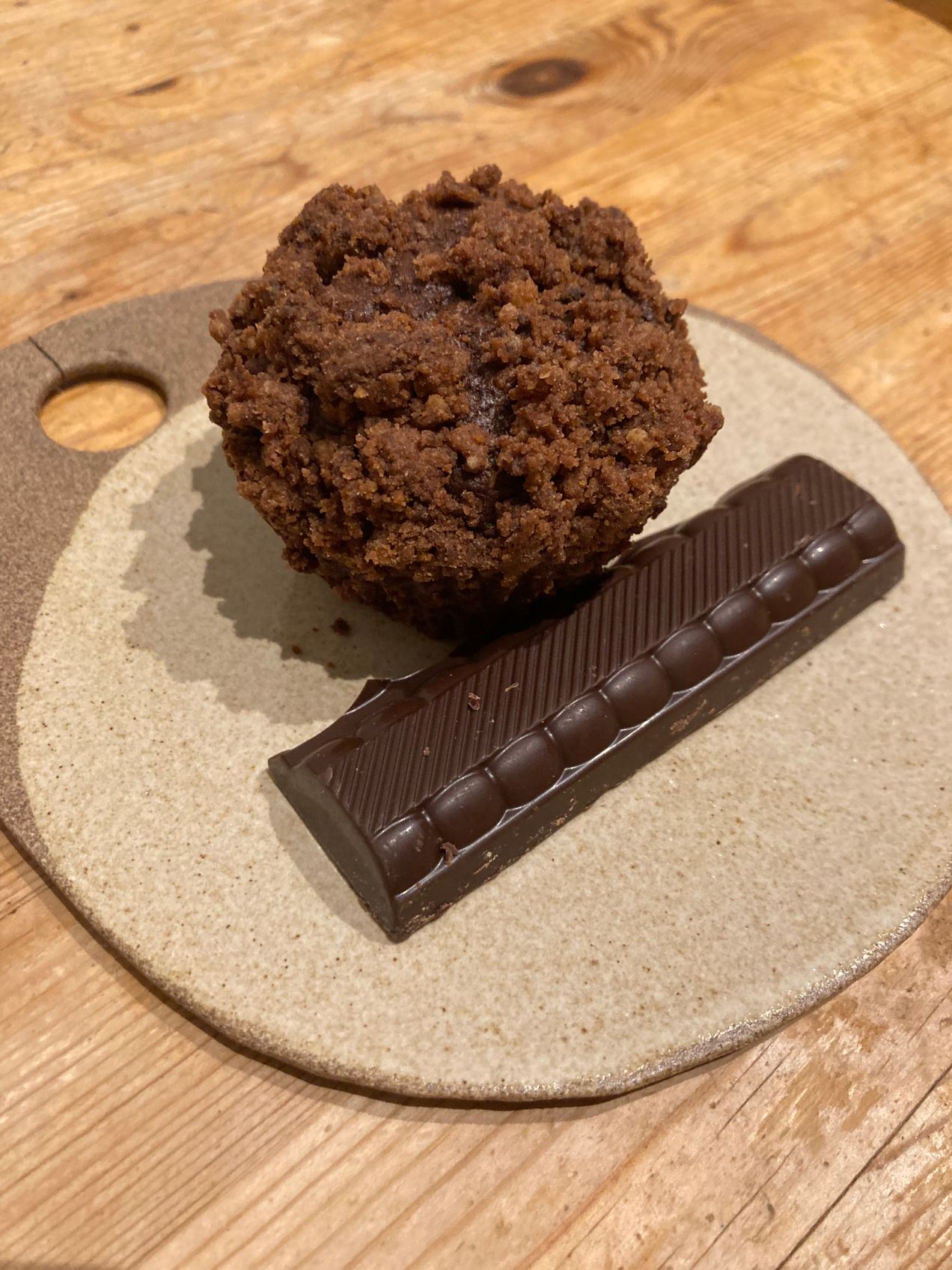 Muffins crumble chocolat