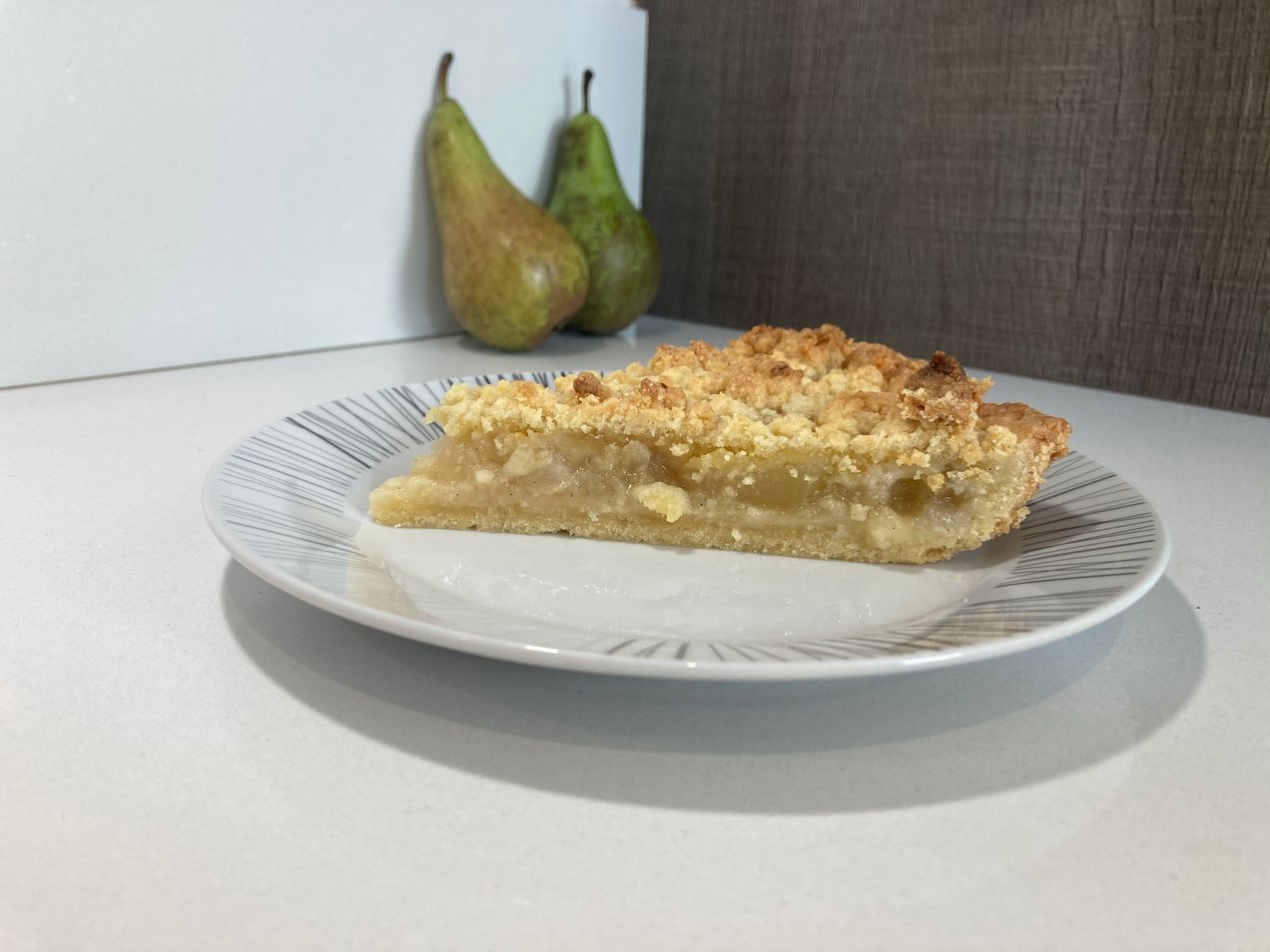 Tarte poires crumble