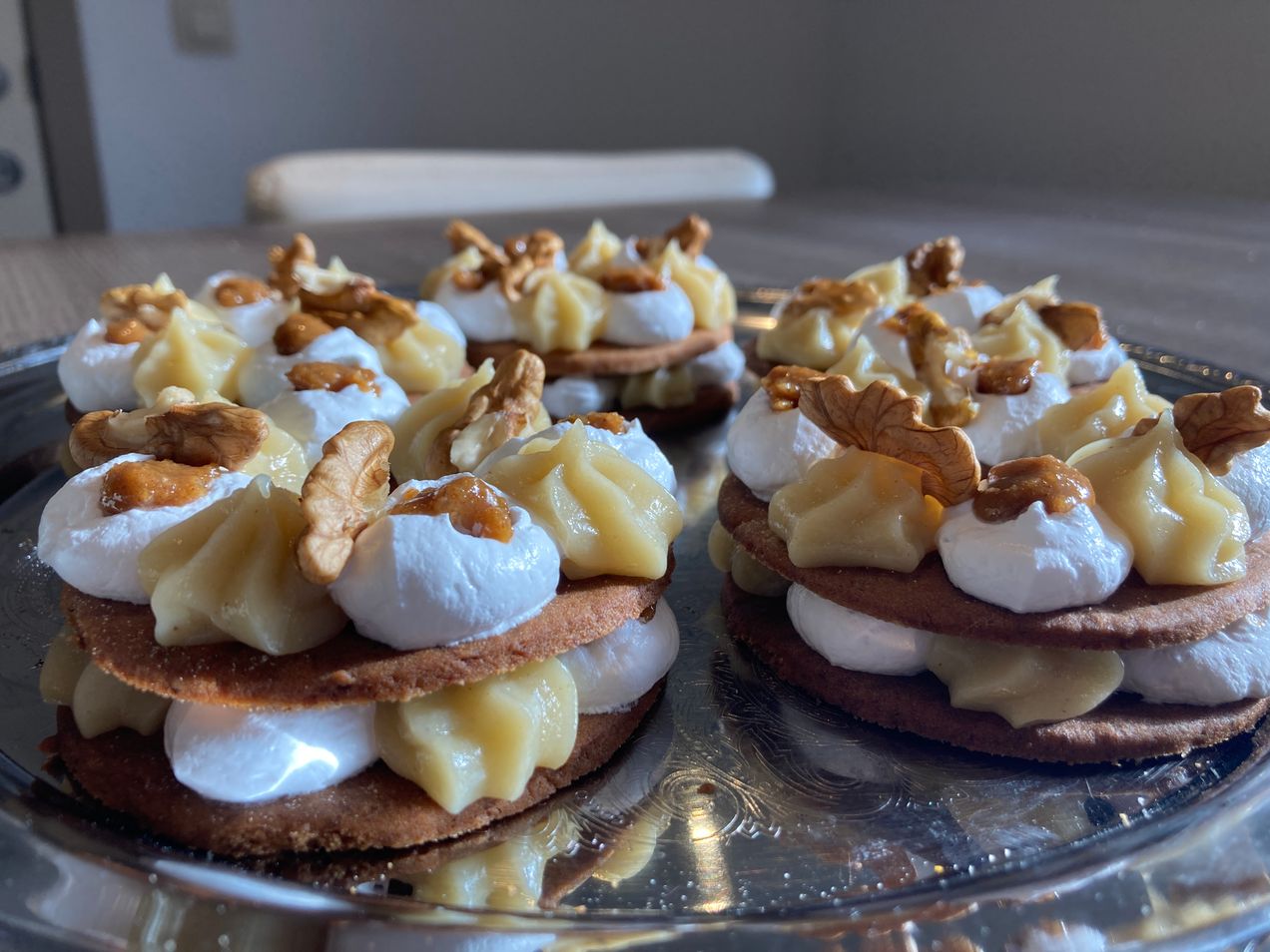 Tartelette poire et noix