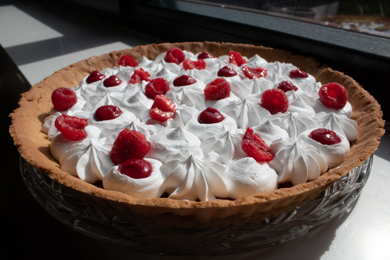 Tarte aux framboises