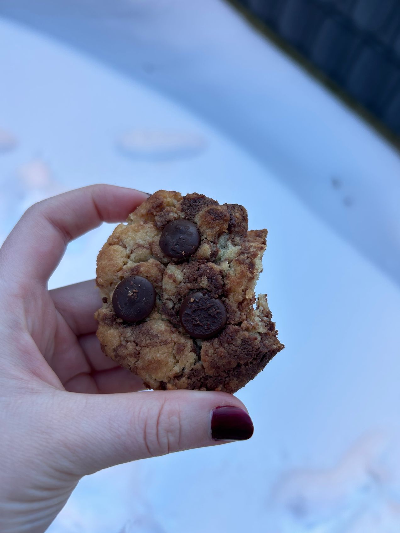 Cookie vegan marbré