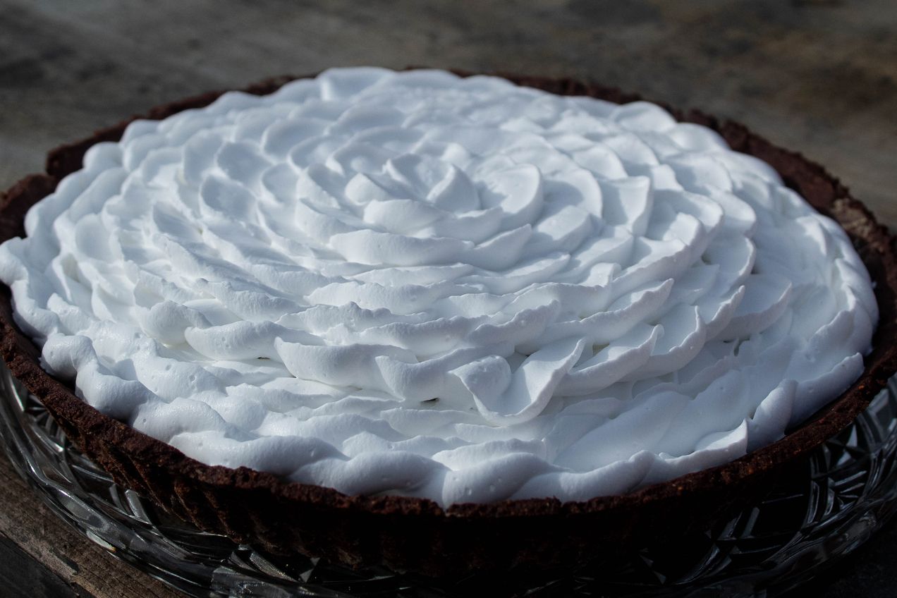 Tarte chocolat praliné végane