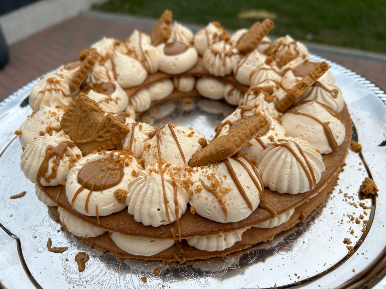 Tarte aux spéculoos