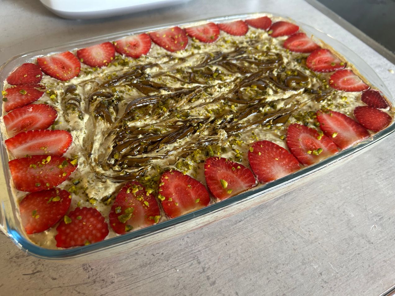 Tiramisu pistache fraise