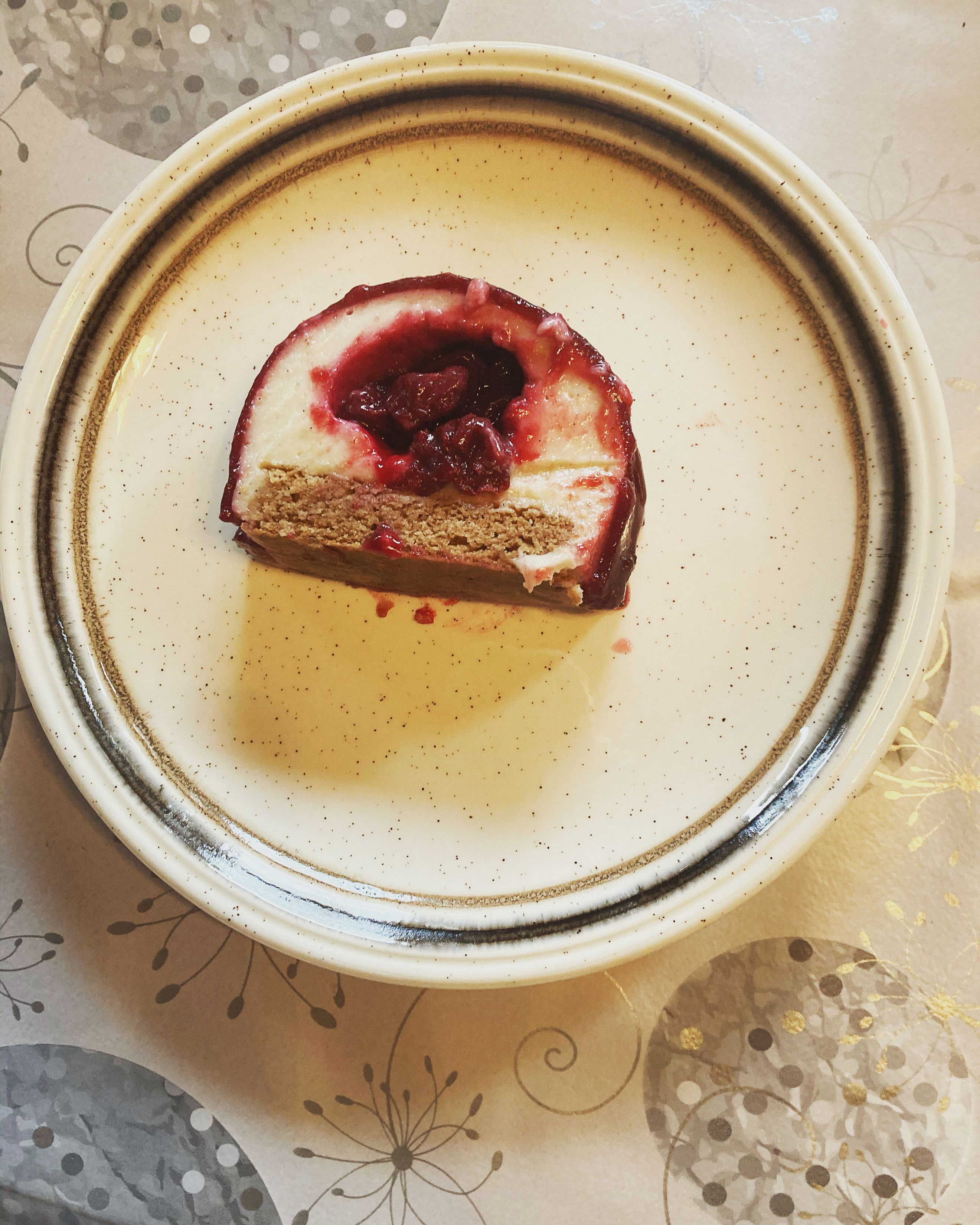 Bûche cerises vanille